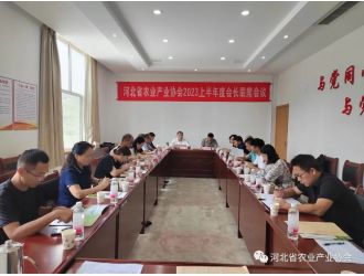 河北省農業(yè)產業(yè)協(xié)會2023上半年度會長聯(lián)席會議順利召開